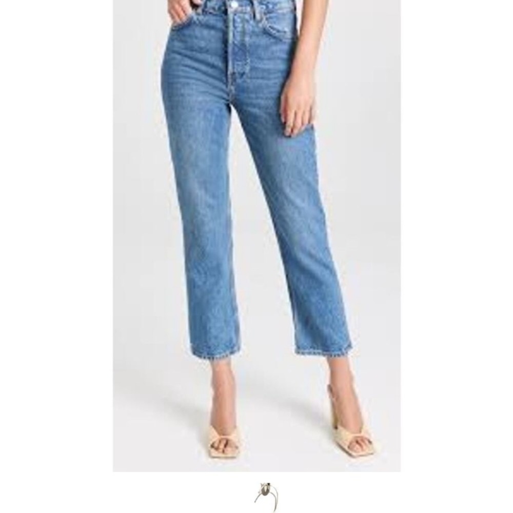 Reformation Blue Cropped Ankle Jeans